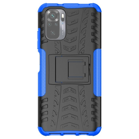 Противоударный чехол Tire Texture на Xiaomi Redmi Note 10/10s/Poco M5s - синий