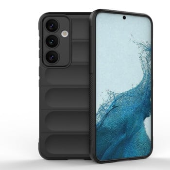 Силиконовый чехол Magic Flannel для Samsung Galaxy S24+ 5G - черный