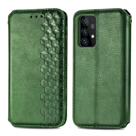 Чохол-книжка Cubic Grid Samsung Galaxy A52/A52s - зелений
