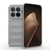 Силиконовый чехол Magic Flannel на Xiaomi 15T Pro 5G Global — серый