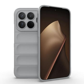 Силіконовий чохол Magic Flannel на Xiaomi 15T Pro 5G Global — сірий