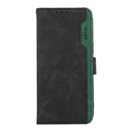 Чехол-книжка ABEEL Color Block Magnetic RFID Leather на Samsung Galaxy A06 4G - Black-Green