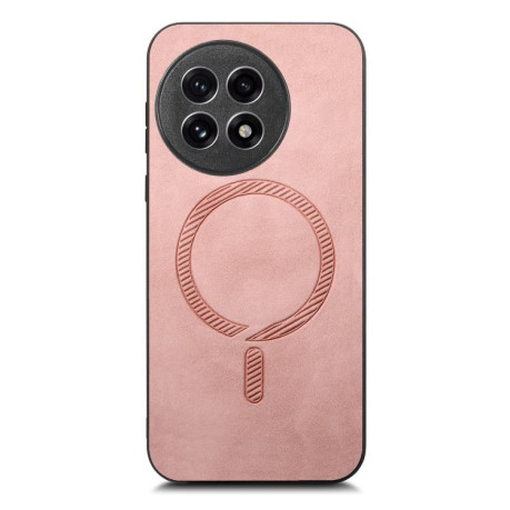 Чохол Solid Color Retro Magsafe для OnePlus 13R/Ace 5/Ace 5 Pro - рожевий