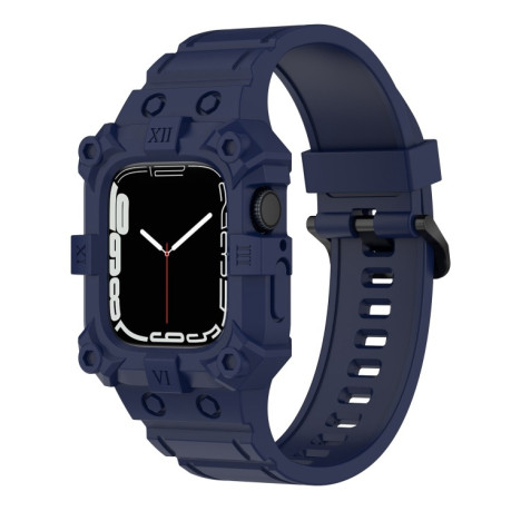 Силіконовий ремінець Integrated Band для Apple Watch Series 8/7 45mm / 44mm / 42mm - синій