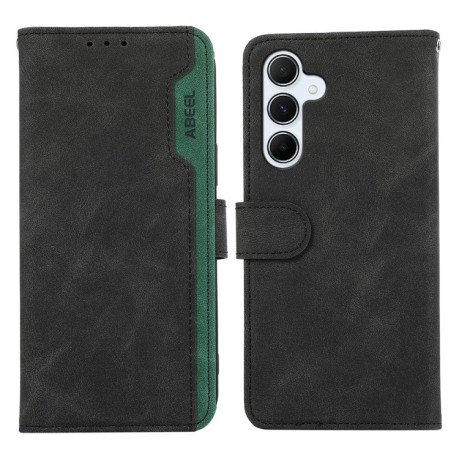 Чохол-книжка ABEEL Color Block Magnetic RFID Leather  для Samsung Galaxy A26 5G - Black-Green