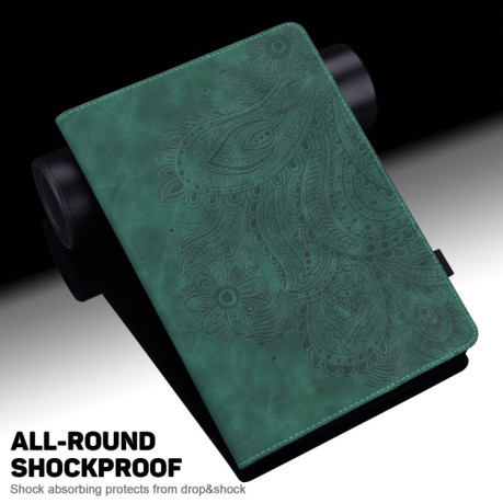 Чохол-книжка Embossed Tiger Pattern Leather для Xiaomi Redmi Pad SE 8.7 - зелений