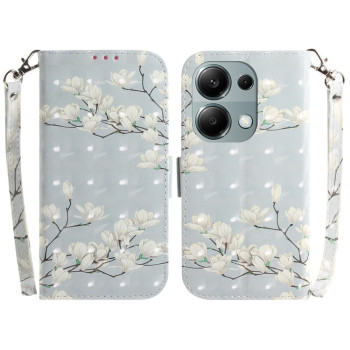 Чохол-книжка 3D Colored Horizontal для Xiaomi Redmi Note 14S/ 13 Pro 4G / POCO M6 Pro 4G - Magnolia