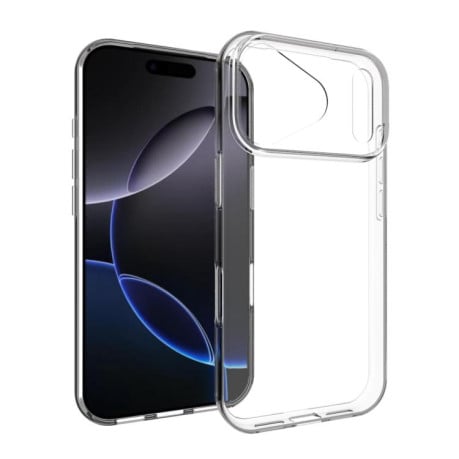 Силиконовый чехол Waterproof Texture на iPhone 17 Pro - прозрачный