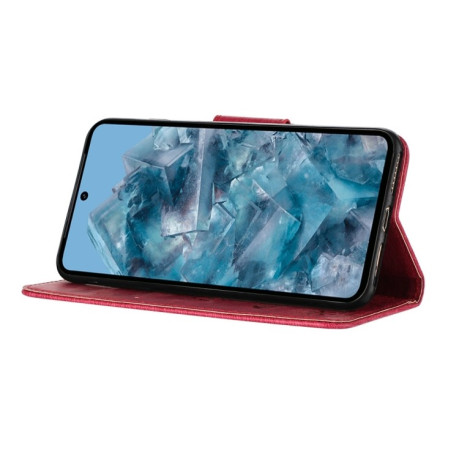 Чохол-книжка Embossed Butterfly для Google Pixel 8 Pro - червоний