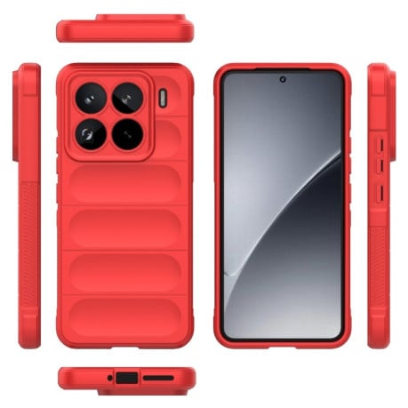 Силіконовий чохол Magic Flannel для Xiaomi 15 Pro - червоний