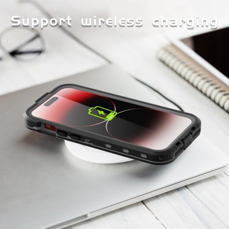 Противоударный чехол RedPepper IP68 Waterproof MagSafe для iPhone 15 Pro - черный