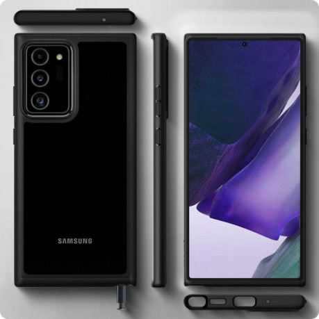 Оригинальный чехол Spigen Ultra Hybrid для Samsung Galaxy Note 20 Ultra Matte Black