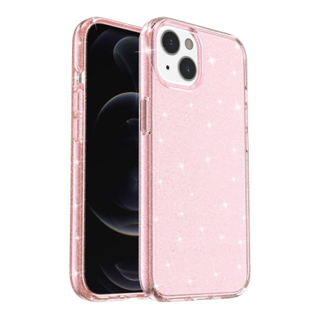 Протиударний чохол Terminator Style Glitter для iPhone 13 mini - рожевий