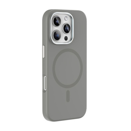 Протиударний чохол Mutural Karen Series Liquid Silicone MagSafe Magnetic для iPhone 16 Pro - сірий