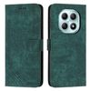 Чехол-книжка Skin Feel Stripe Pattern на Xiaomi Redmi Note 15 4G / 5G /Poco M8  — зелёный
