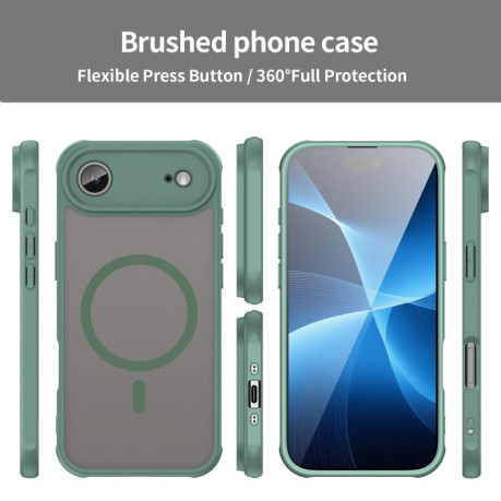 Чехол Fan Dun Series гибрид Frosted с Magsafe на iPhone Air - зеленый