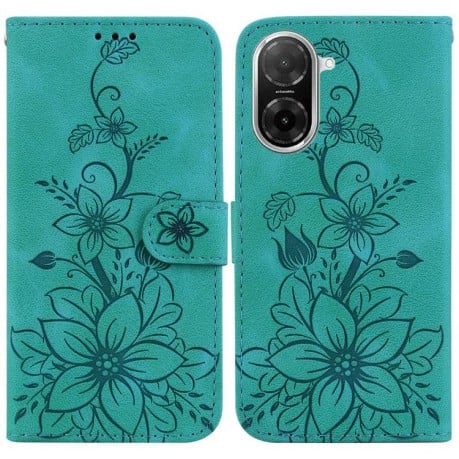 Чехол-книжка Lily Embossed Leather для Xiaomi Redmi A5 4G 173.3mm - зеленый