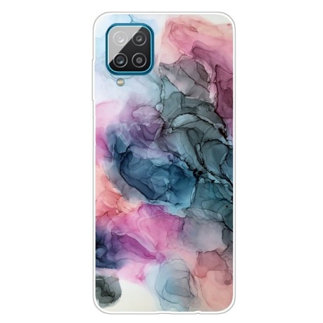 Противоударный чехол Marble Pattern для Samsung Galaxy A12/M12 - Abstract Multicolor