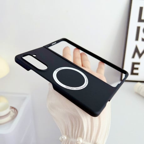 Противоударный чехол Skin Feel MagSafe Magnetic для Samsung Galaxy  Fold 6 - черный