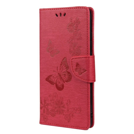 Чохол-книжка Butterflies Embossing Samsung Galaxy A33 5G - червоний
