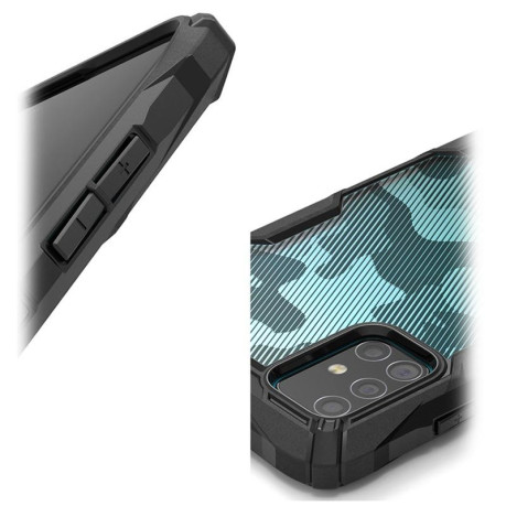 Оригинальный чехол Ringke Fusion X Design durable на Samsung Galaxy A51 Camo Black