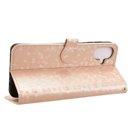 Чехол-книжка Honeycomb Dot на Samsung Galaxy A07 4G - золотой