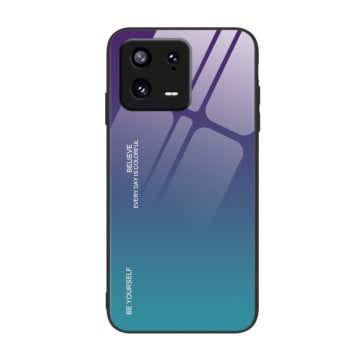 Протиударний чохол Gradient Color Glass для Xiaomi 13 Pro - синій