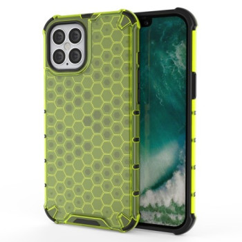 Противоударный чехол Honeycomb на iPhone 12/12 Pro - зеленый