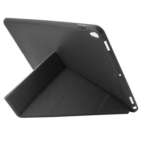 Кожаный Чехол ENKAY Lambskin Texture Silicone Sleep Function черный для iPad Pro 11/Air 10.9 2020