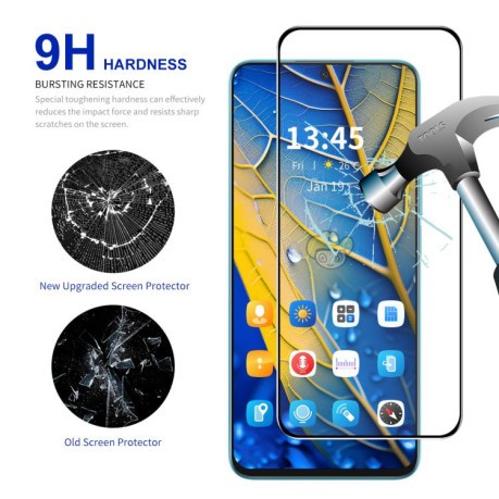 Защитное Стекло ENKAY Easy Install High Alumina Silicon для Xiaomi Poco M7 Pro 5G - черное