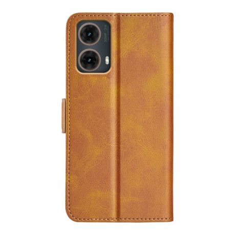 Чохол-книжка Dual-side Magnetic Buckle для Motorola Moto G85 5G - жовтий