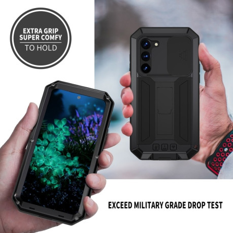 Противоударный чехол R-JUST Sliding для Samsung Galaxy S23+ 5G - черный