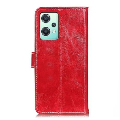 Чохол-книжка Magnetic Retro Crazy Horse Texture на Realme 9 Pro/OnePlus Nord CE 2 Lite 5G - червоний