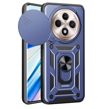 Противоударный чехол Camera Sliding для OPPO Reno12 F/12 FS 5G - синий