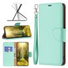 Чехол-книжка Litchi Texture Pure Color на Xiaomi Redmi 12  - зеленый