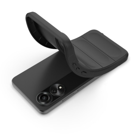 Силиконовый чехол Magic Flannel для OPPO A78 4G - черный