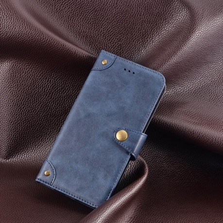 Чехол-книжка idewei Retro Texture для Realme 10 5G - синий