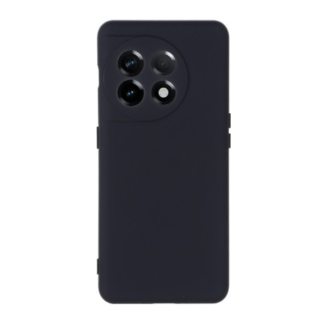 Силиконовый чехол Solid Color Liquid Silicone на OnePlus 11R / Ace 2 - черный