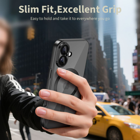 Чохол Tech-Protect MagFlex MagSafe на iPhone 17 - Clear Black