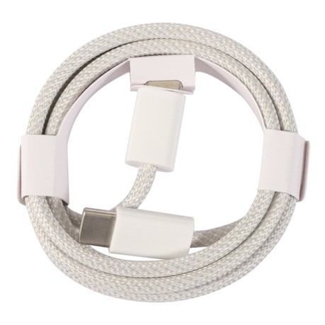 Кабель 1m USB-C / Type-C до Type-C Macaron Braided Charging Cable - сірий