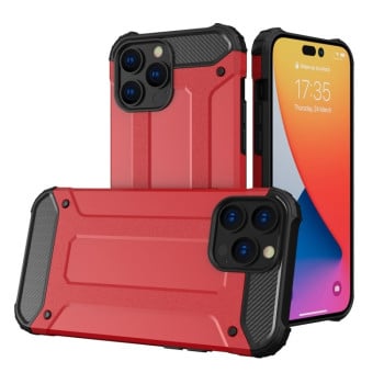 Противоударный чехол Rugged Armor на  iPhone 14 Pro - красный