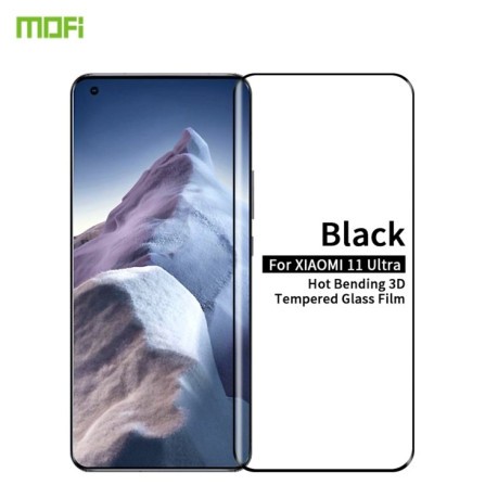 Защитное стекло MOFI 9H 3D Full Screen на Xiaomi Mi 11 Ultra - черное