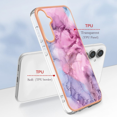 Протиударний чохол Electroplating IMD для Samsung Galaxy S23 FE 5G - рожевий