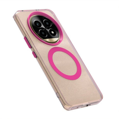 Противоударный чехол Candy Magsafe PC Hybrid TPU для Realme 13 Pro+ 5G - красный