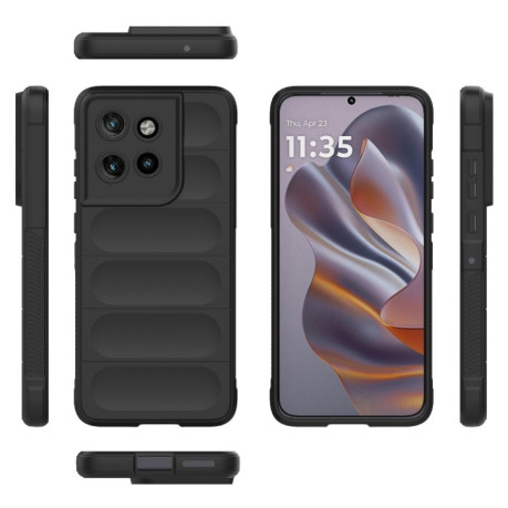 Силіконовий чохол Magic Flannel для Motorola Edge 50 Neo - чорний