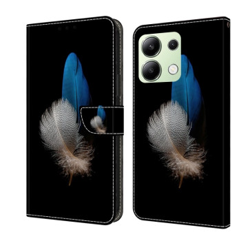 Чехол-книжка Crystal 3D Shockproof Protective Leather для Xiaomi Redmi Note 13 4G - Branches