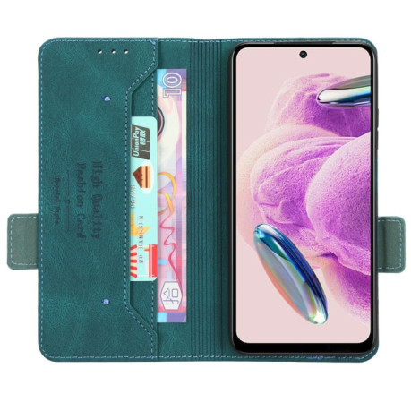 Чехол-книжка Magnetic Clasp Flip для Xiaomi Redmi Note 12S 4G - зеленый