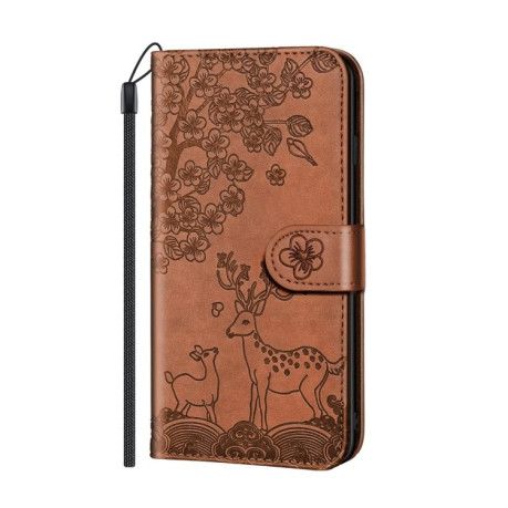 Чехол-книжка Sika Deer для iPhone 13 Pro - коричневый