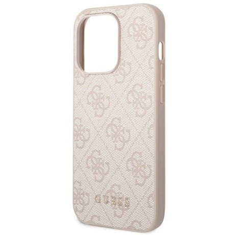 Оригінальний чохол Guess 4G Metal Gold Logo для iPhone 14 Pro Max - pink