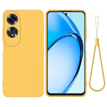 Силіконовий чохол Solid Color Liquid Silicone на OPPO A60 4G - жовтий